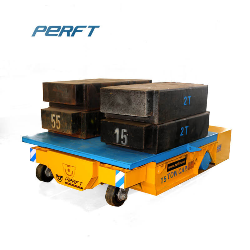 industrial motorized material handling cart with urethane 